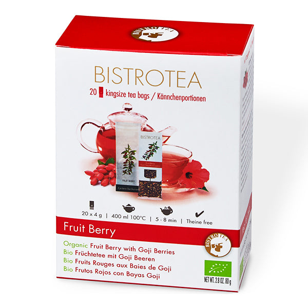 Bio Früchtetee mit Goji Beeren