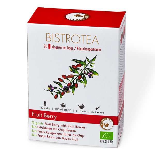 Bio Früchtetee mit Goji Beeren