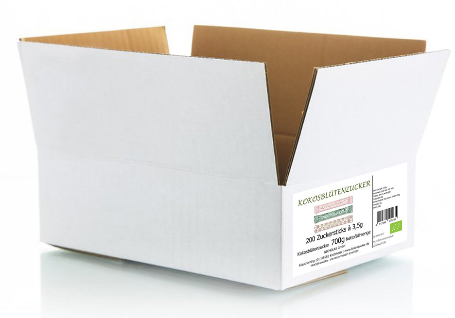 BIO Kokosblütenzucker 200 Sticks x 3,5g